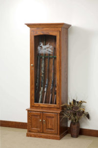 wooden gun rack storage